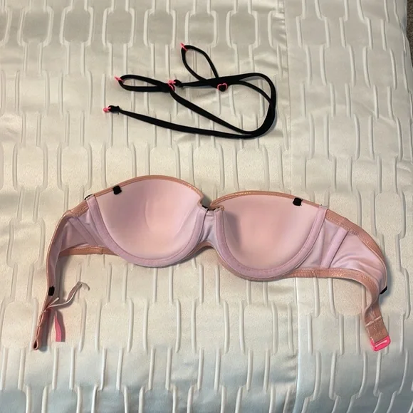 Victoria’s Secret Surf The Flirt Bandeau Bikini Swim Top Size 32C - Picture 7 of 9